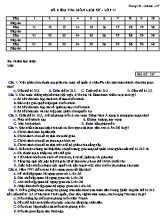 Bọ đề kiểm tra môn Lịch sử Lớp 11